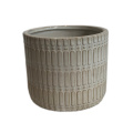 Wholesale plant pots minimalist style round ceramic flower pot for garden ornaments ceramic planter